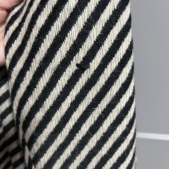 Scotch & Soda Women Stripe Wool Blend Peacoat 1 (Large) - Picture 6 of 9